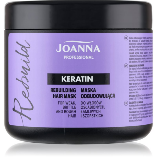 Joanna Professional Keratin keratinos maszk száraz és törékeny hajra 500 g-Ár