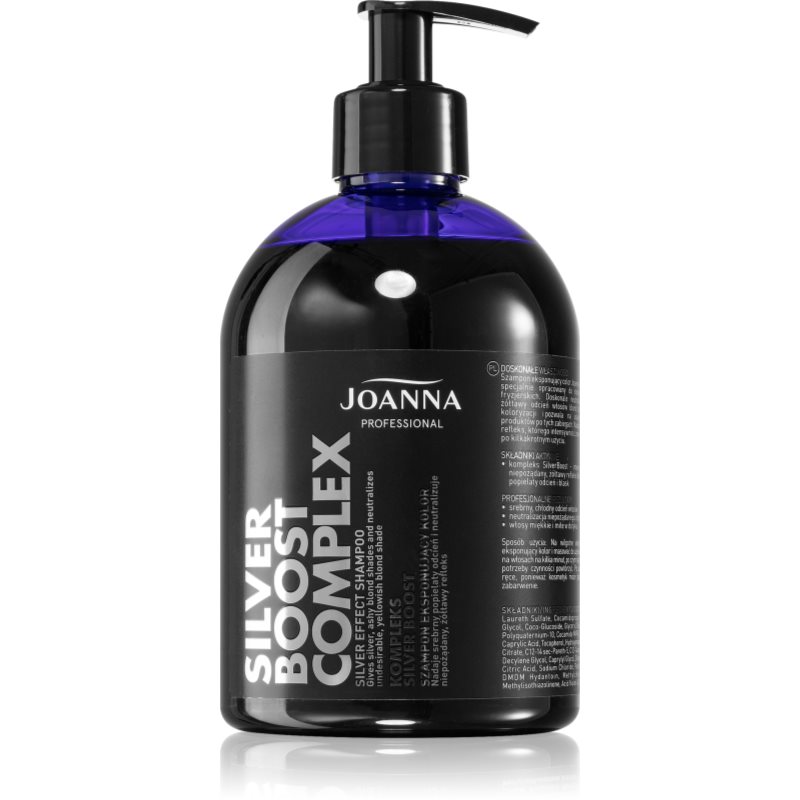 Joanna Silver Boost Complex lila sampon semlegesíti a sárgás tónusokat 500 g-Ár