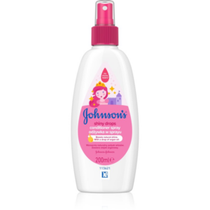 Johnson's® Shiny Drops öblítést nem igénylő spray kondicionáló Argán olajjal 18 hónapos kortól 200 ml-Eredeti
