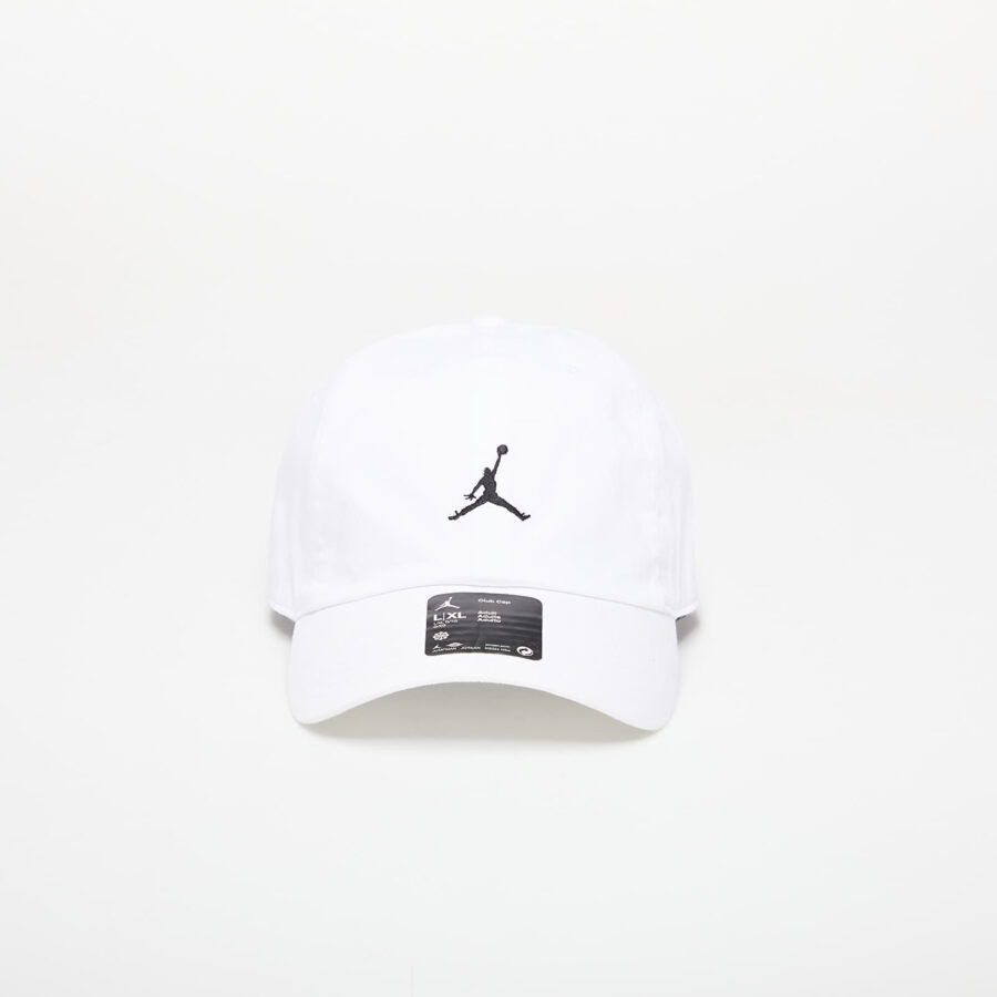Jordan Club Unstructured Curved-Bill Hat White/ Black L/XL-alacsony-ár