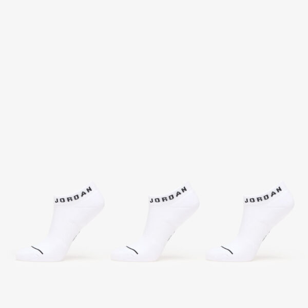 Jordan Dri-FIT Everyday No-Show Socks 3-Pack White/ Black S-alacsony-ár