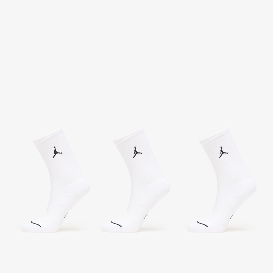 Jordan Everyday Crew Socks 3-Pack White/ Black M-alacsony-ár