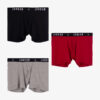 Jordan Flight Cotton Core 3-Pack Boxer Brief Gym Red/ Black S-alacsony-ár