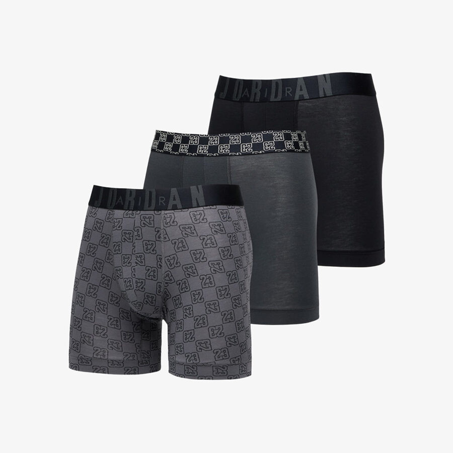 Jordan Flight Modal 23 Monogram Boxer Brief 3-Pack Black S-alacsony-ár