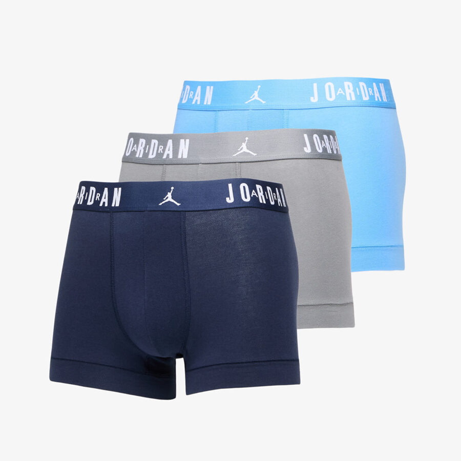 Jordan Mens Flight Cotton Trunk 3-Pack University Blue S-alacsony-ár
