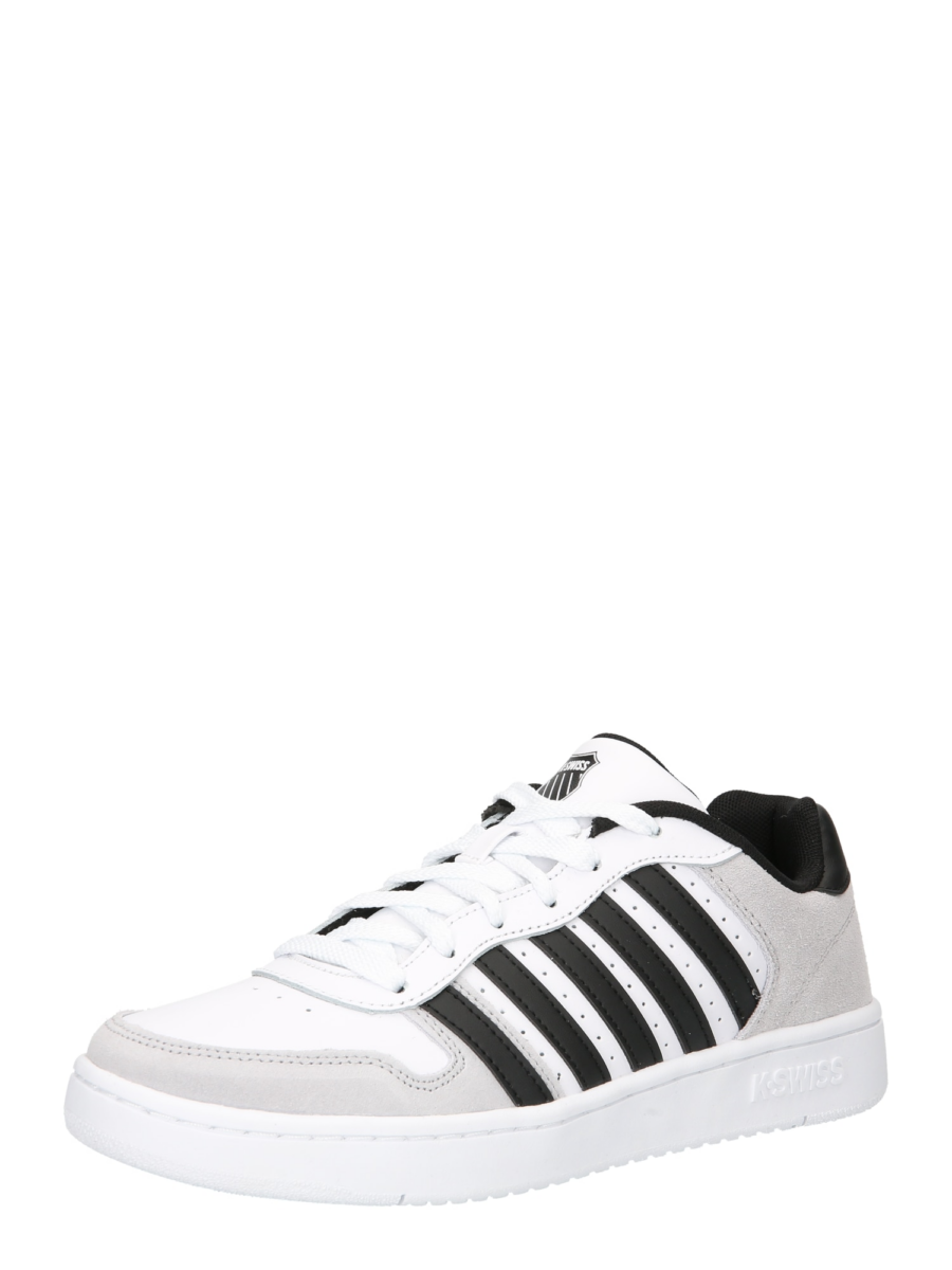 K-SWISS Rövid szárú sportcipők 'Court Palisades'  világosszürke / fekete / fehér-Hungary