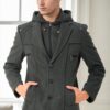 K7532 DEWBERRY MEN'S COAT-ANTHRACITE-1