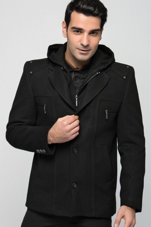 K7532 DEWBERRY MEN'S COAT-BLACK