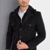 K7538 DEWBERRY MEN'S COAT-BLACK