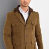K7538 DEWBERRY MEN'S COAT - FLAT CAMEL