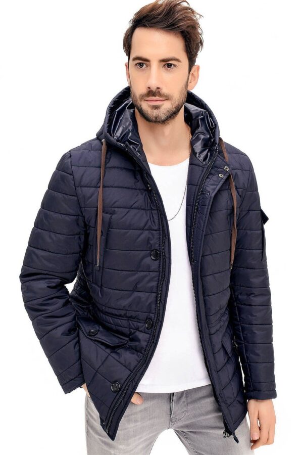 K8638 DEWBERRY MEN'S COAT-NAVY BLUE
