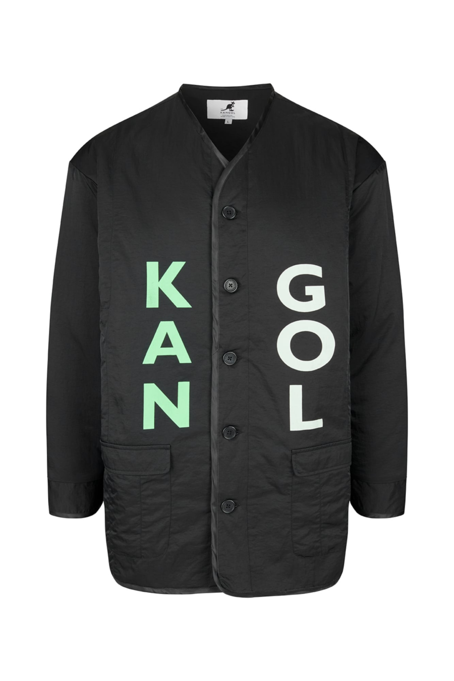 KANGOL Átmeneti dzseki 'Frisco Liner'  menta / fekete / fehér-Hungary
