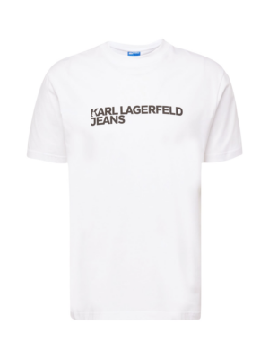 KARL LAGERFELD JEANS Póló  fekete / fehér-Ár