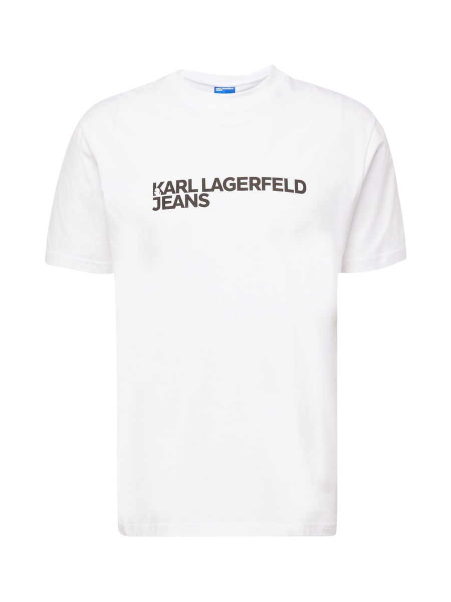 KARL LAGERFELD JEANS Póló  fekete / fehér-Ár