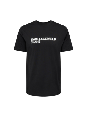 KARL LAGERFELD JEANS Póló  fekete / fehér-Ár