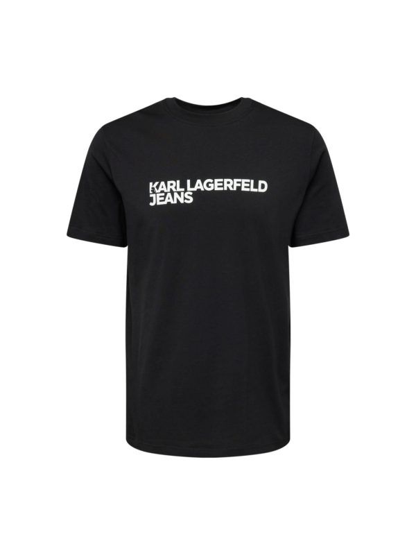 KARL LAGERFELD JEANS Póló  fekete / fehér-Ár