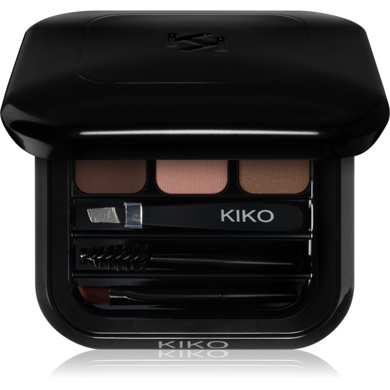 KIKO Milano Eyebrow Expert szett a tökéletes szemöldökért árnyalat 02 Brown 2.4 g