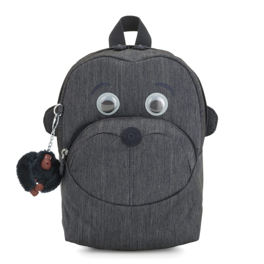 KIPLING Hátizsák 'Back To School Faster'  szürke melír / fekete-hu