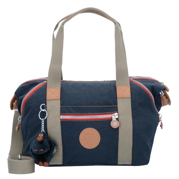 KIPLING Kézitáska  világos bézs / ultramarin kék / piros