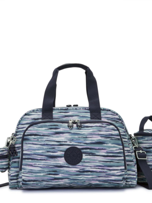 KIPLING Weekender  tengerészkék / füstkék / orgona / fehér-Hungary
