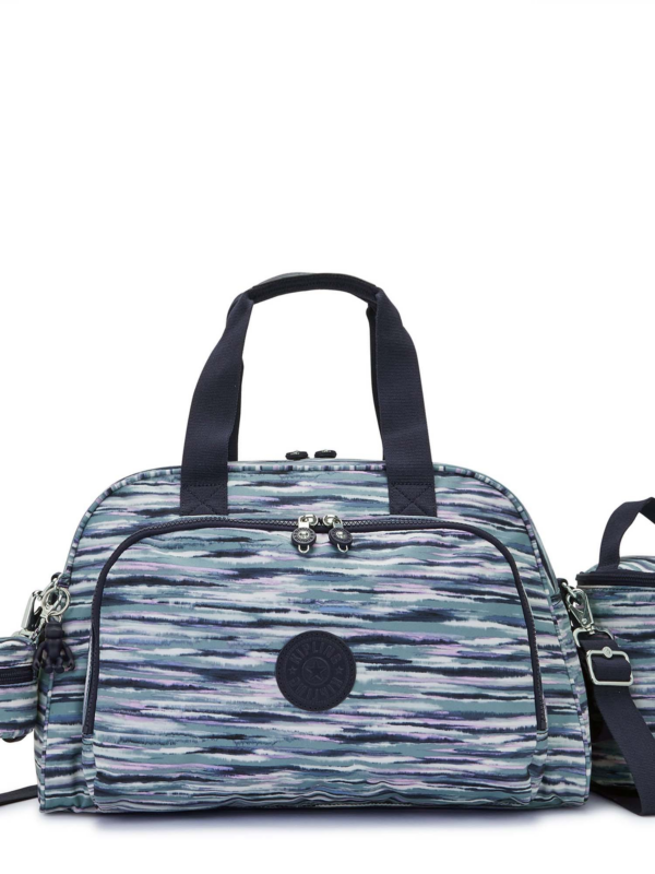 KIPLING Weekender  tengerészkék / füstkék / orgona / fehér-Hungary