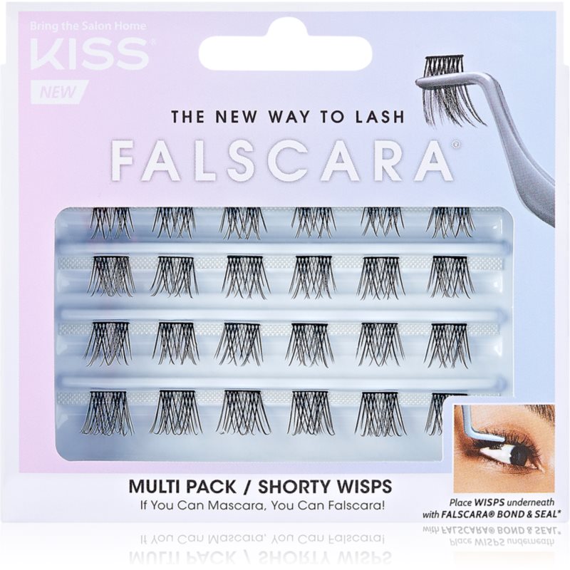 KISS Falscara Wisp csomós műszempilla Shorty 24 db-ár
