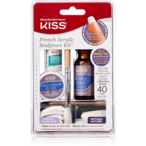 KISS French Acrylic Sculpture Kit szett a francia manikűrhöz 40 db-Ár