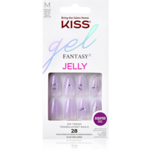 KISS Gel Fantasy Jelly Color műköröm One Day Jelly 28 db-ár