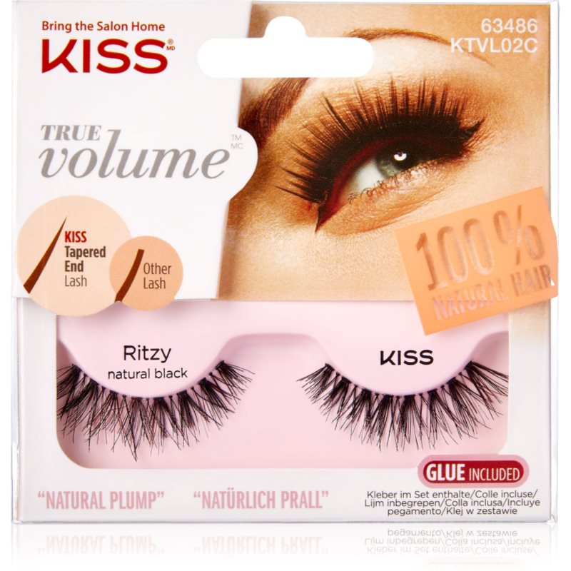KISS True Volume Ritzy műszempillák Natural Black 2 db-Ár