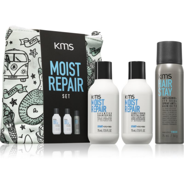 KMS Moist Repair Set utazási készlet hidratáló hatással KMS Moist Repair Set utazási készlet hidratáló hatással