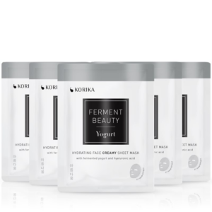 KORIKA FermentBeauty Set of 5 Hydrating Face Sheet Masks with Fermented Yogurt and Hyaluronic Acid arcmaszk szett kedvezményes áron-Ár