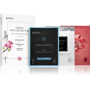 KORIKA KOREAN SKIN CARE ROUTINE SET OF 3 HYDRATING SHEET MASKS szett hidratáló hatással-Ár