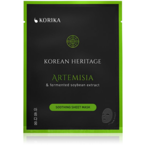 KORIKA Korean Heritage Artemisia & Fermented Soybean Extract Soothing Sheet Mask nyugtató hatású gézmaszk 25 g-Ár