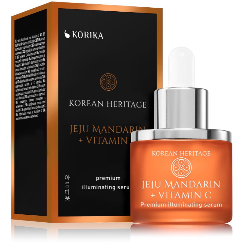 KORIKA Korean Heritage Jeju Mandarin + Vitamin C Premium Illuminating Serum bőr szérum (élénkítő) C-vitaminnal 30 ml-Ár