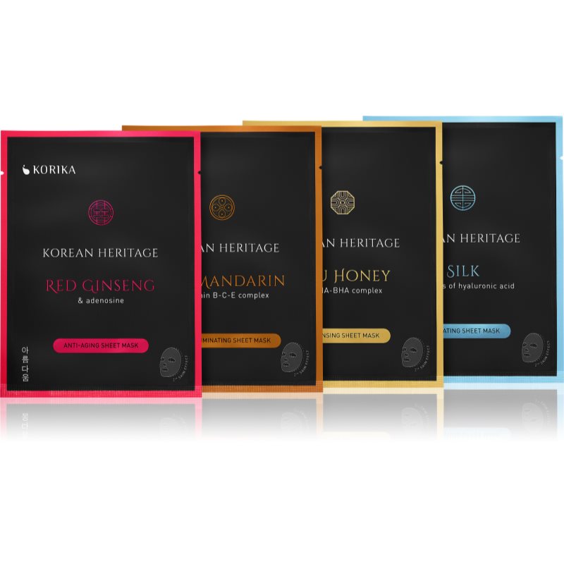 KORIKA Korean Heritage Sheet Mask Set fátyolmaszk szett Korean Heritage-Ár