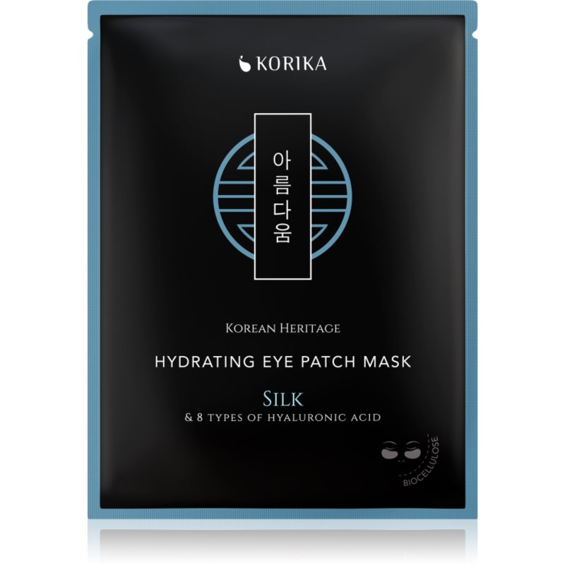 KORIKA Korean Heritage Silk & 8 Types of Hyaluronic Acid Hydrating Eye Patch Mask hidratáló maszk a szem köré 2 db-ár