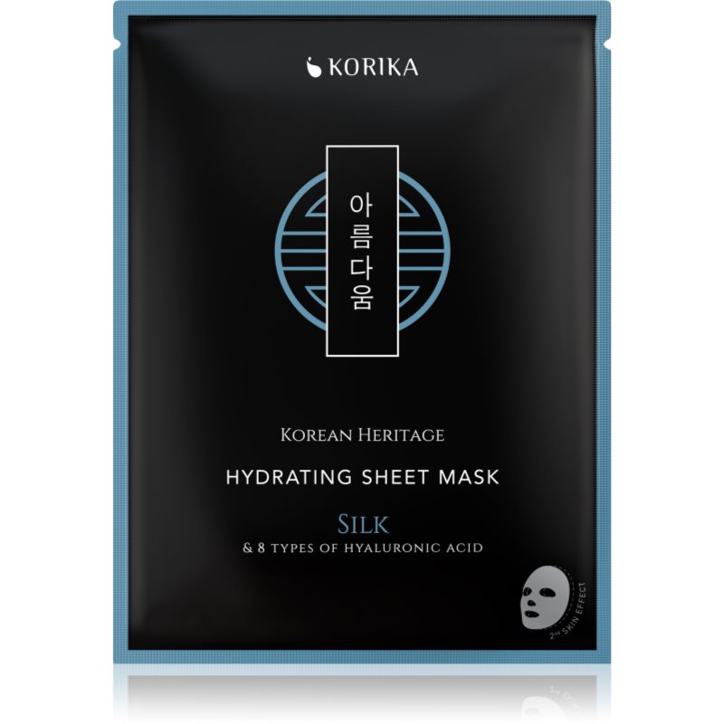 KORIKA Korean Heritage Silk & 8 Types of Hyaluronic Acid Hydrating Sheet Mask hidratáló gézmaszk 25 g-Ár