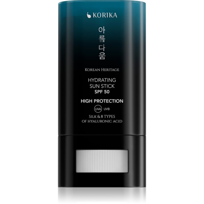 KORIKA Korean Heritage Silk & 8 Types of Hyaluronic Acid Hydrating Sun Stick SPF 50 napozóstift SPF 50 20 g-ár