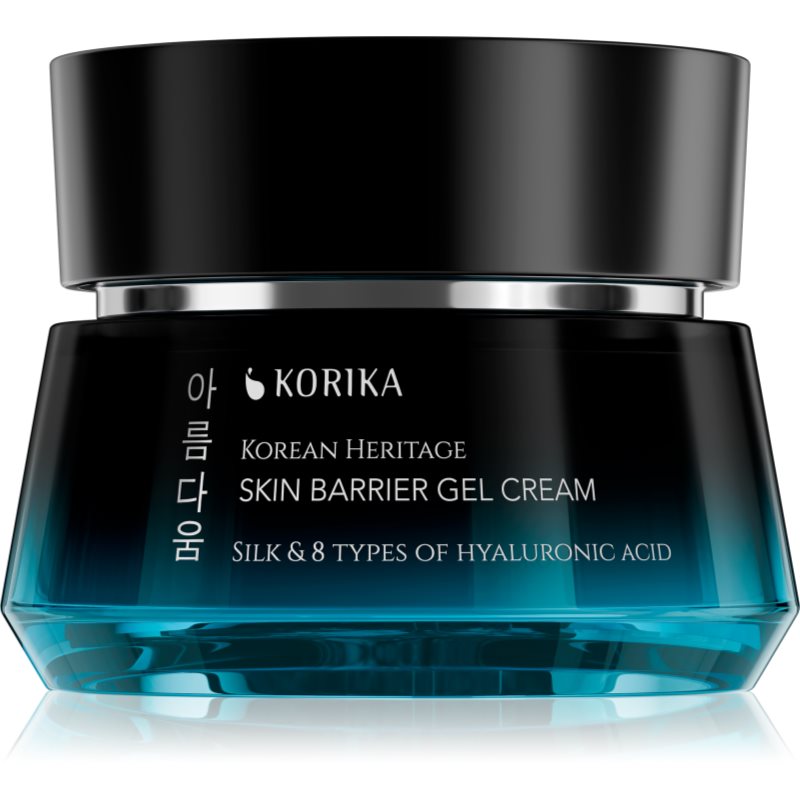 KORIKA Korean Heritage Silk & 8 Types of Hyaluronic Acid Skin Barrier Gel Cream hidratáló és nyugtató géles krém 50 ml-ár