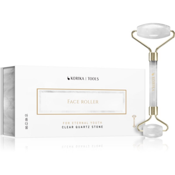 KORIKA Tools Face Roller Clear Quartz Stone masszázs henger az arcra és a nyakra-Ár