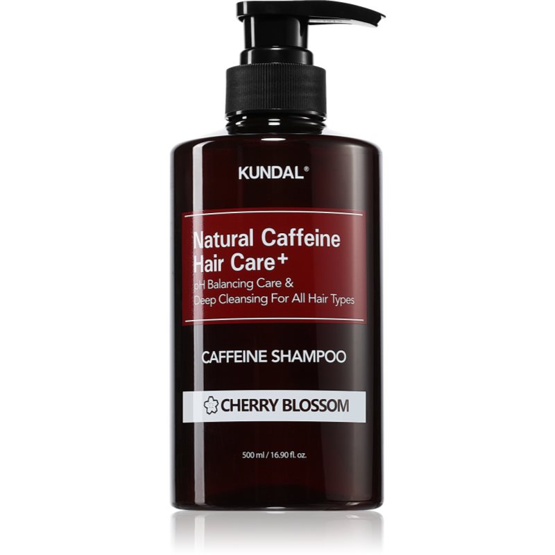 KUNDAL Caffeine Shampoo Cherry Blossom természetes sampon hajhullás ellen 500 ml-Ár
