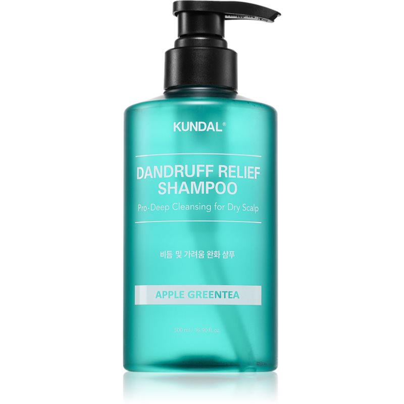 KUNDAL Dandruff Relief Shampoo Apple Green Tea sampon korpásodás és viszketés ellen száraz bőrre 500 ml-Ár