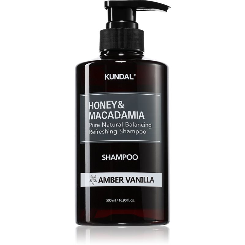 KUNDAL Honey & Macadamia Amber Vanilla természetes sampon száraz és sérült hajra 500 ml-Ár
