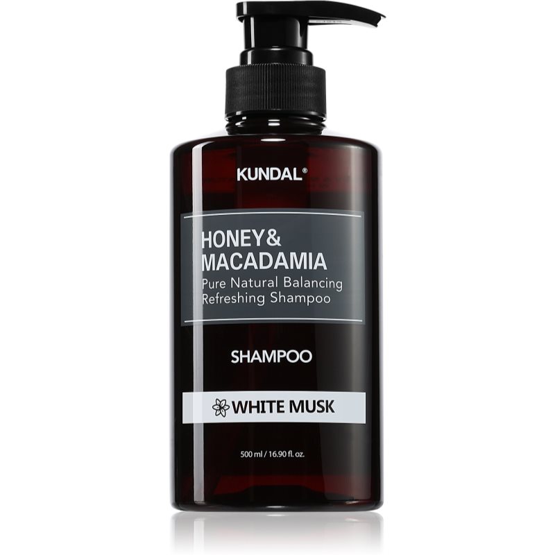 KUNDAL Honey & Macadamia White Musk természetes sampon száraz és sérült hajra 500 ml-Ár