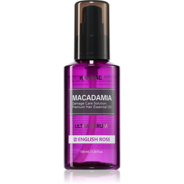 KUNDAL Macadamia Ultra Serum English Rose regeneráló olaj szérum a károsult hajra 100 ml-Ár