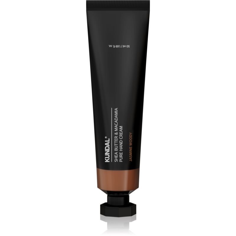 KUNDAL Shea Butter & Macadamia Jasmine Woody hidratáló kézkrém tápláló hatással 50 ml
