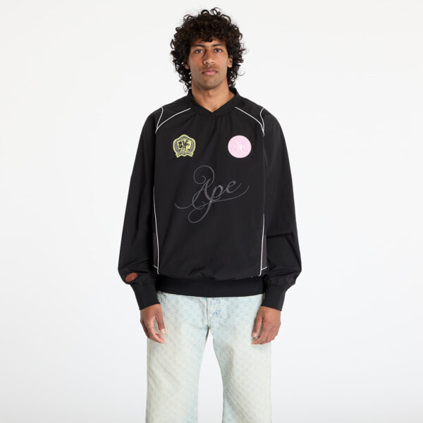 Kabát A BATHING APE Multi Logo Relaxed Fit Pullover UNISEX Black S-alacsony-ár