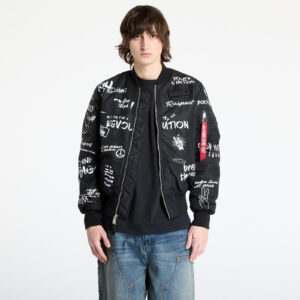 Kabát Alpha Industries MA-1 Peace Black M-alacsony-ár