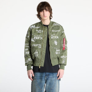 Kabát Alpha Industries MA-1 Peace Sage Green M-alacsony-ár