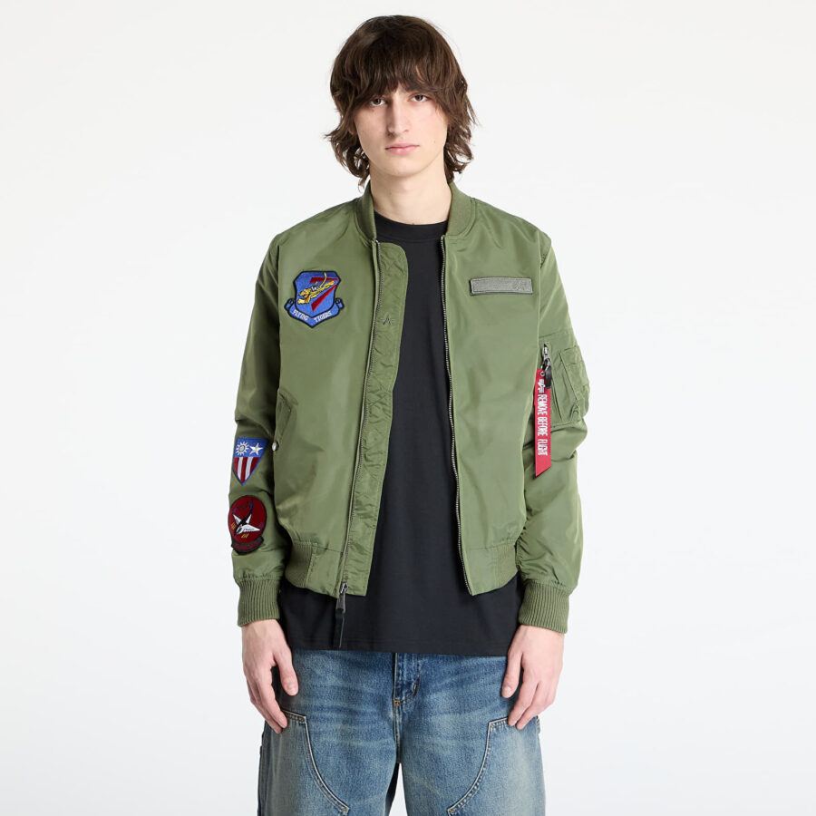 Kabát Alpha Industries MA-1 TT Flying Tigers Sage Green M-alacsony-ár